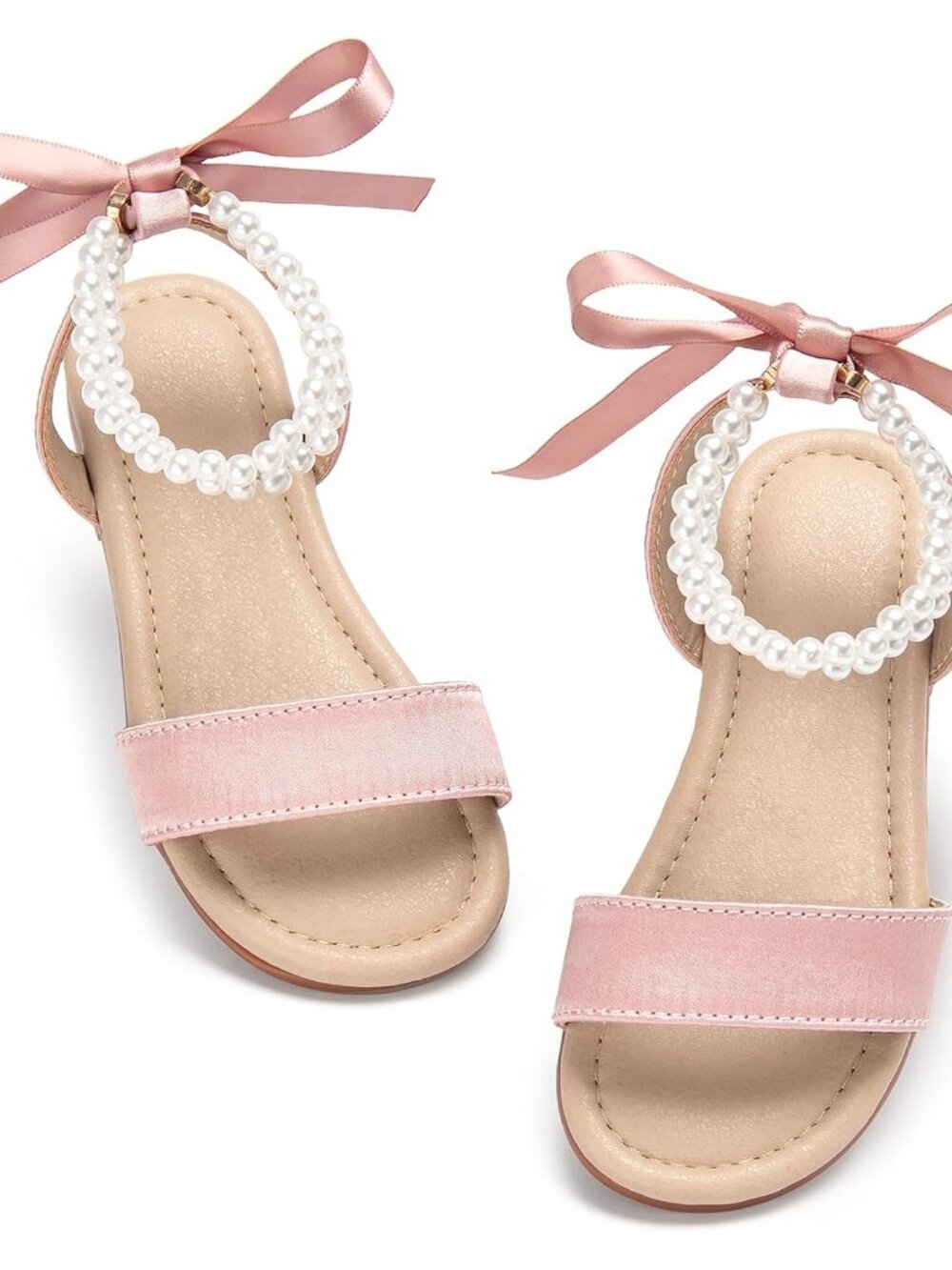 Toddler Little Flower Girl Sandals Princess Dress Shoes Wedding